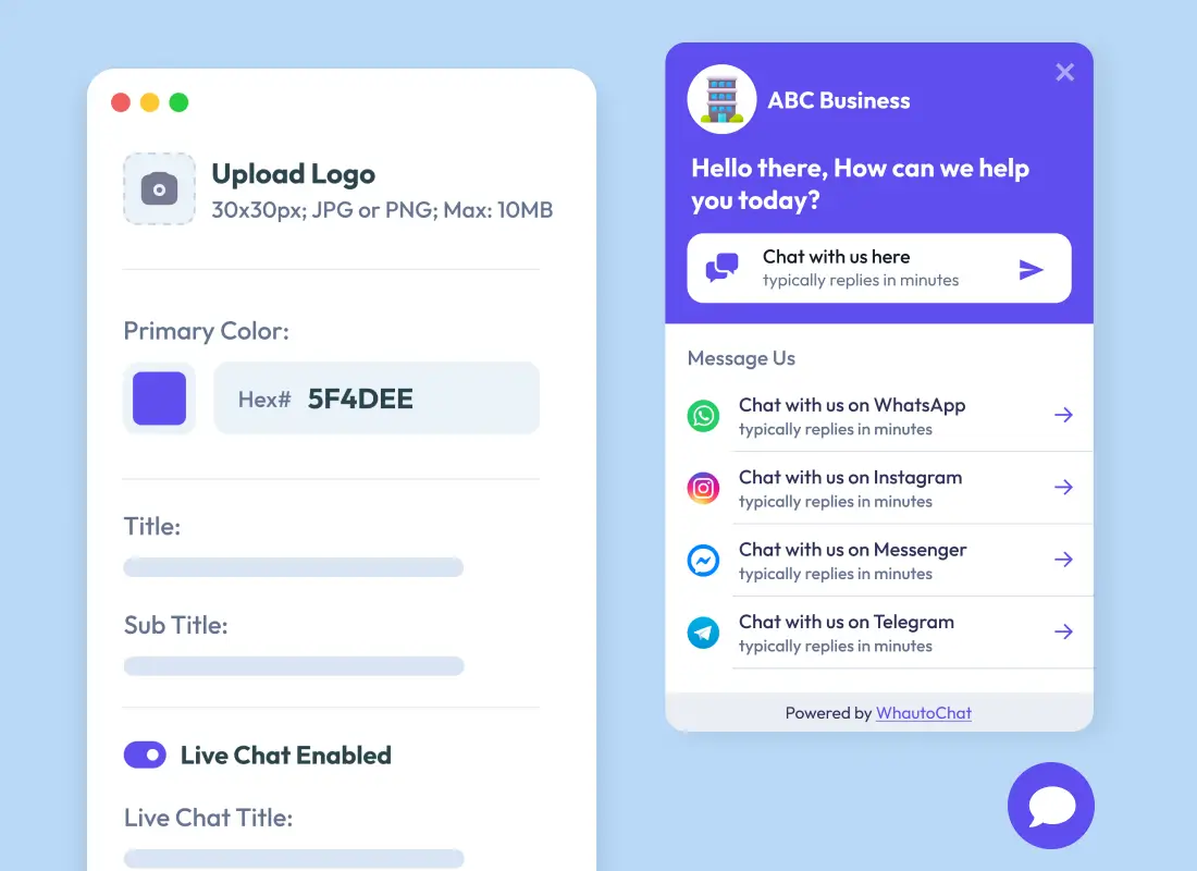 Live Chat Widget