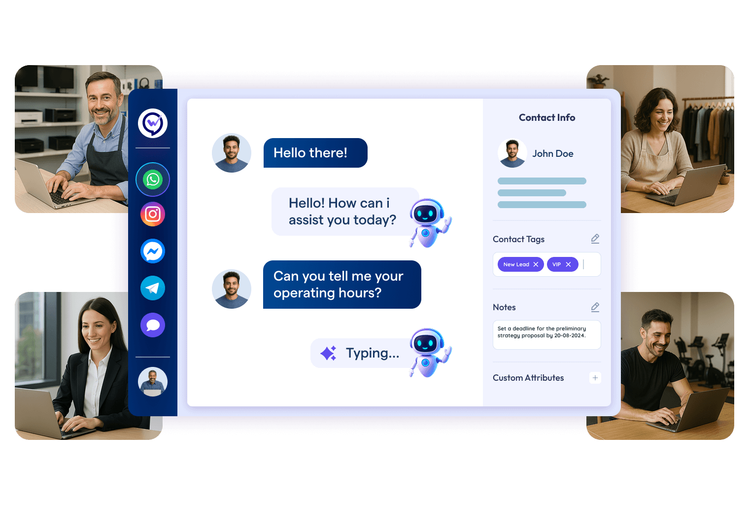 WhautoChat Omnichannel conversation Automation Platform